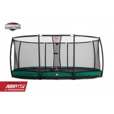 Батут Berg Grand Champion InGround 470см Green с сеткой Deluxe