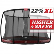 Батут Berg Elite InGround 430см Red с сеткой DLX XL