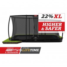 Батут Berg Ultim Elite FlatGround 500см Black с сеткой DLX XL