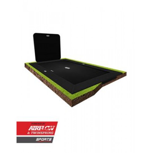 Батут Berg Ultim Elite FlatGround 500см Grey + AeroWall 2x2 BLK&BLK Батут Berg Ultim Elite FlatGround 500см Grey + AeroWall 2x2 BLK&BLK