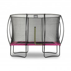 Батут EXIT Silhouette с сеткой прямоугольный 214x305см розовый на ножках