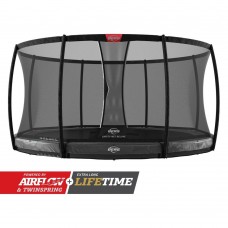 Батут Berg Elite InGround 430см Grey с сеткой Deluxe