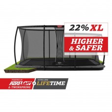 Батут Berg Ultim Champion FlatGround 410см Grey с сеткой DLX XL