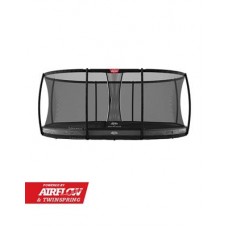 Батут Berg Grand Elite InGround 520см Greyс сеткой Deluxe