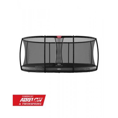 Батут Berg Grand Elite InGround 520см Greyс сеткой Deluxe Батут Berg Grand Elite InGround 520см Greyс сеткой Deluxe