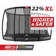 Батут Berg Elite InGround 430см Grey с сеткой DLX XL