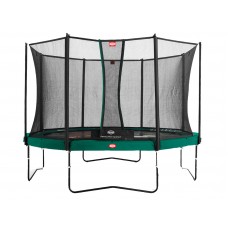 Батут Berg Champion 430см Tattoo с сеткой Comfort, зеленый