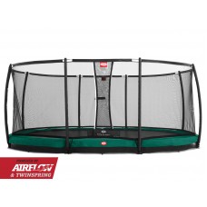 Батут Berg InGround Grand Champion Green с сеткой Deluxe