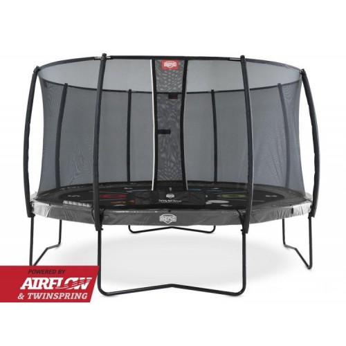 Батут Berg Elite 430см Grey Tattoo с сеткой Deluxe, серый Батут Berg Elite 430см Grey Tattoo с сеткой Deluxe, серый