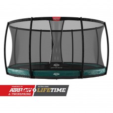 Батут Berg InGround Elite Green 380см с сеткой Deluxe