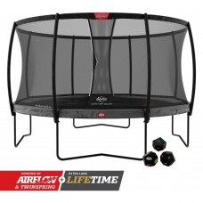 Батут Berg Champion 430см Grey Levels с сеткой Deluxe