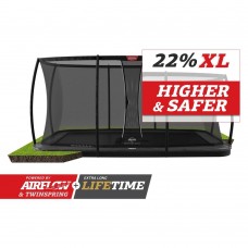 Батут Berg Ultim Elite FlatGround 500см Grey с сеткой DLX XL