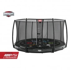 Батут Berg Elite InGround 430см Grey Levels с сеткой Deluxe