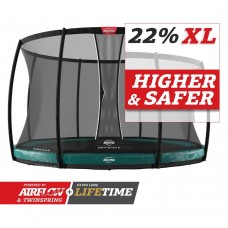 Батут Berg Elite InGround 430см Green с сеткой DLX XL
